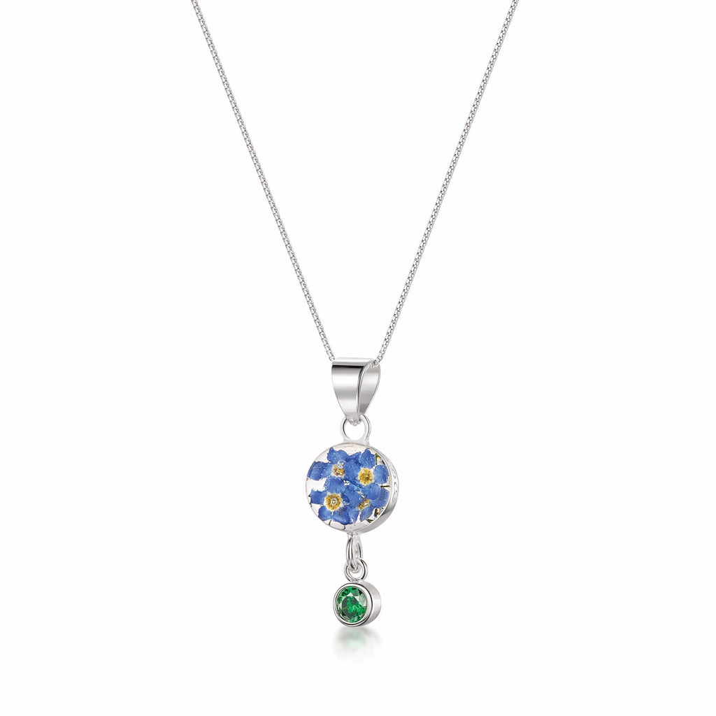 Shrieking Violet's Handmade Birthstone Necklaces: Nature's Beauty in Sterling Silver