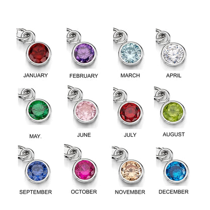 Bracelets personnalisés en argent sterling avec pierre de naissance en forme de fleur | Violette hurlante®
